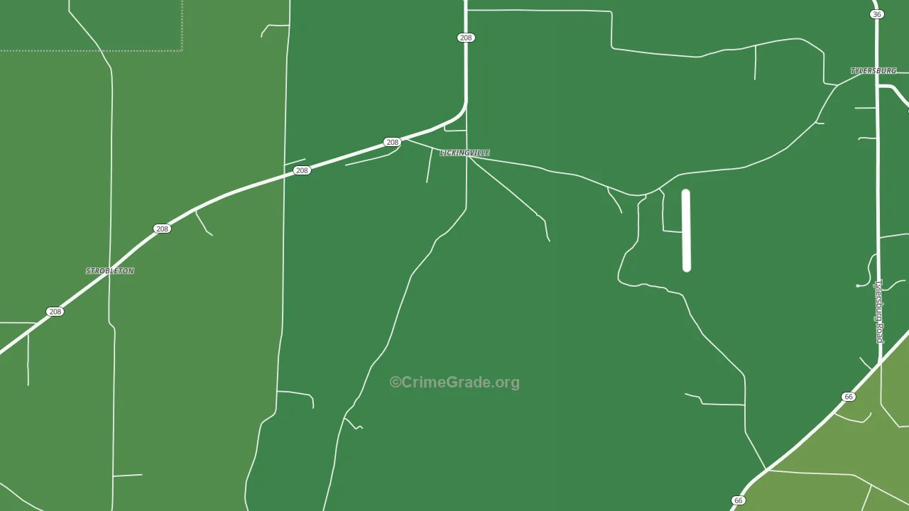 16332, PA Map of Vehicle Theft Rates