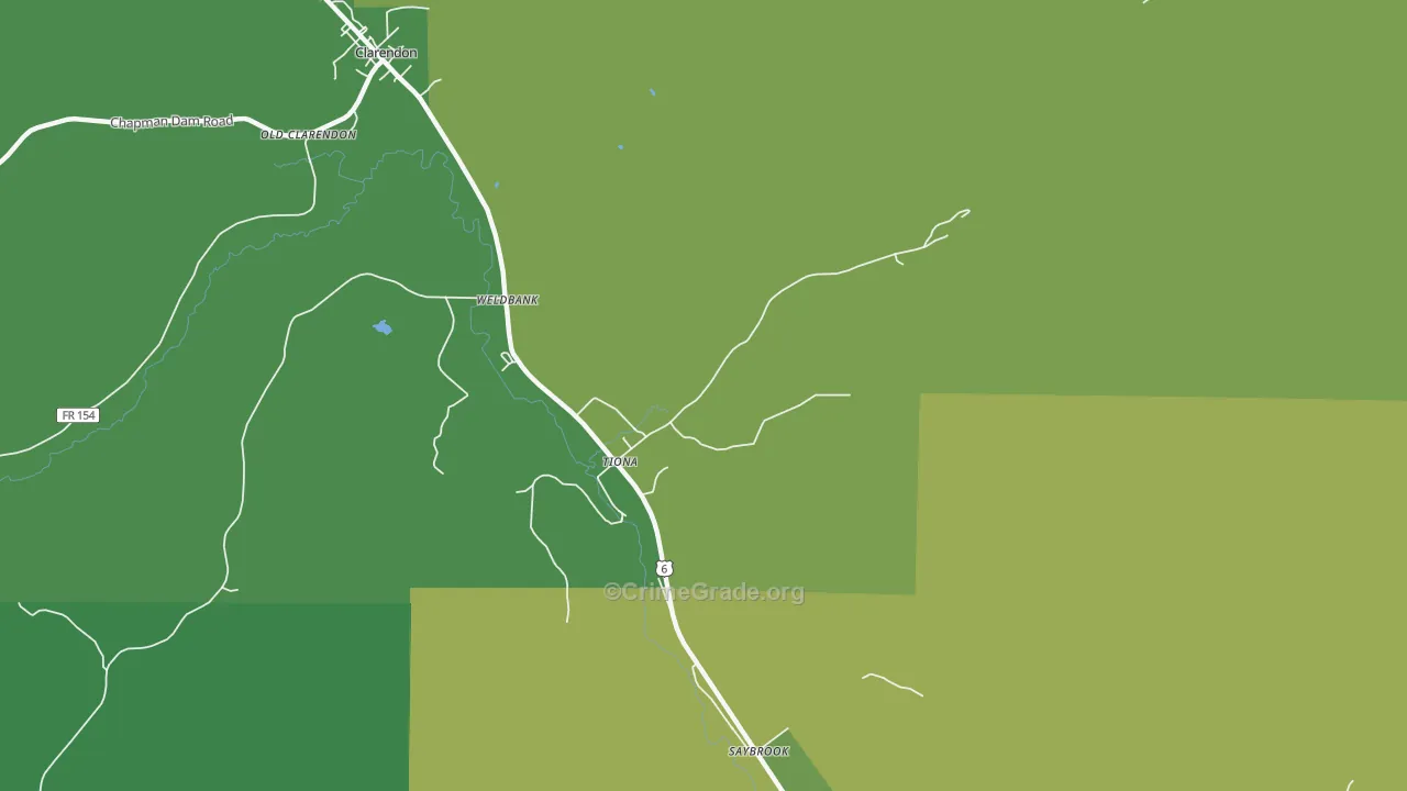 16352, PA Map of Vehicle Theft Rates