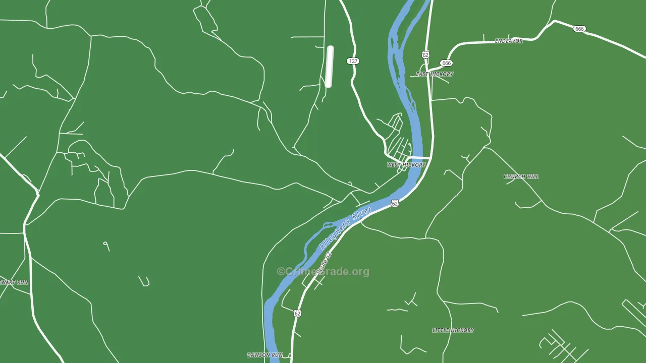 16370, PA Map of Vehicle Theft Rates