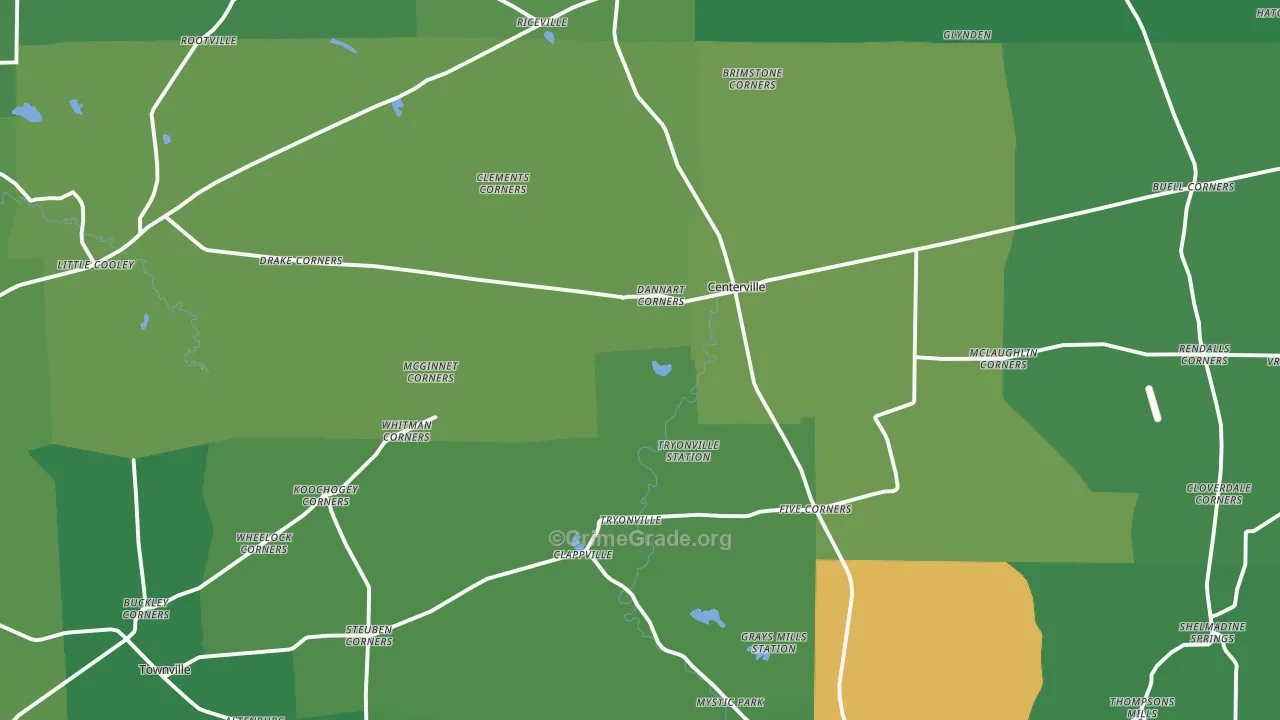 16404, PA Map of Vehicle Theft Rates