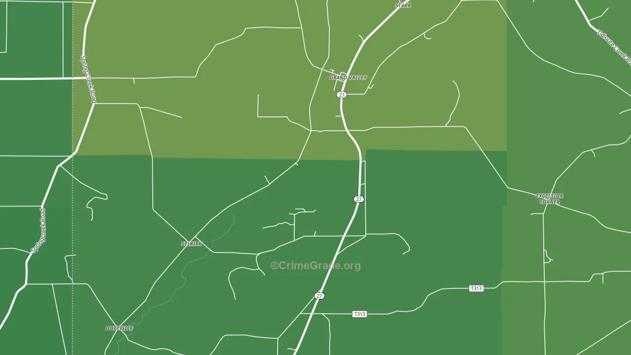 16420, PA Map of Vehicle Theft Rates