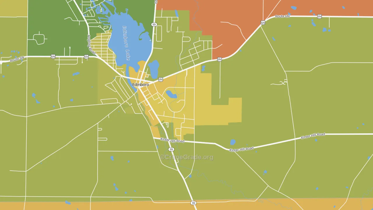 16444, PA Map of Vehicle Theft Rates
