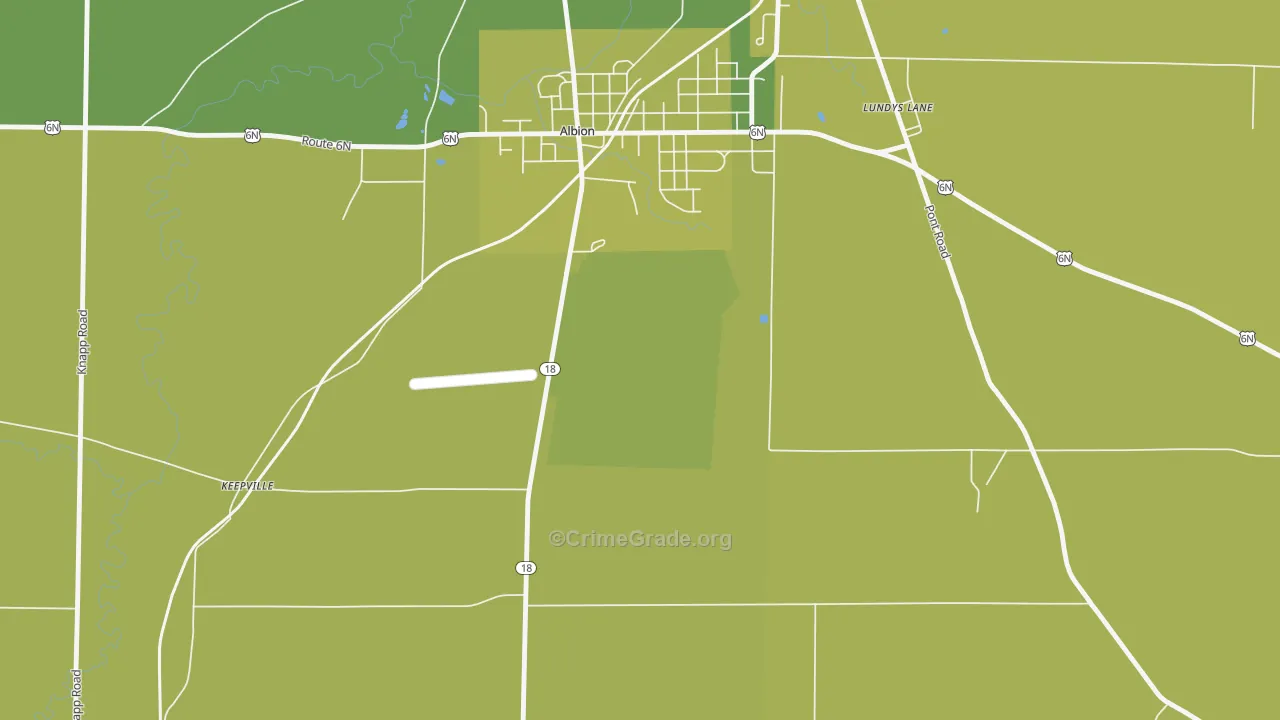 16475, PA Map of Vehicle Theft Rates
