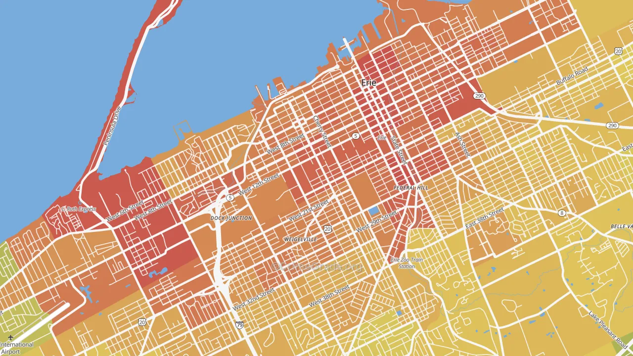 16502, PA Map of Vehicle Theft Rates