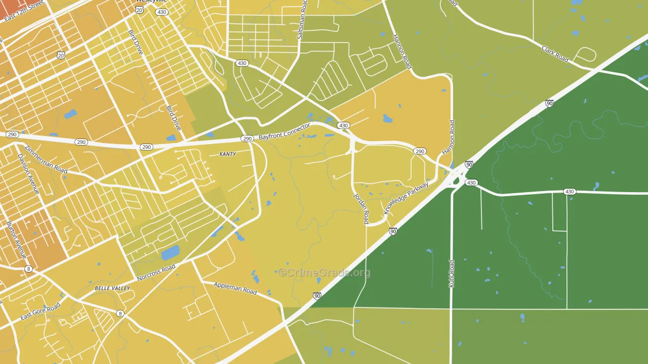 16563, PA Map of Vehicle Theft Rates