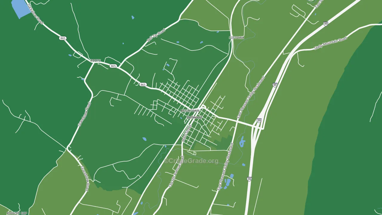 16617, PA Map of Vehicle Theft Rates