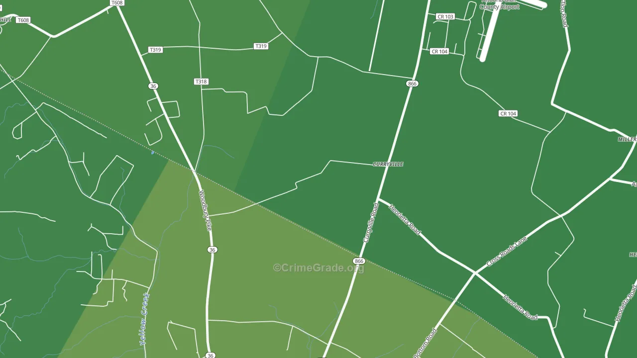 16631, PA Map of Vehicle Theft Rates