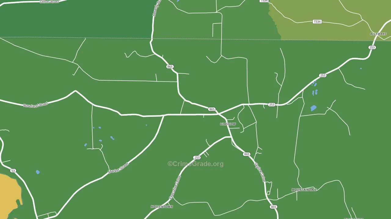 16644, PA Map of Vehicle Theft Rates