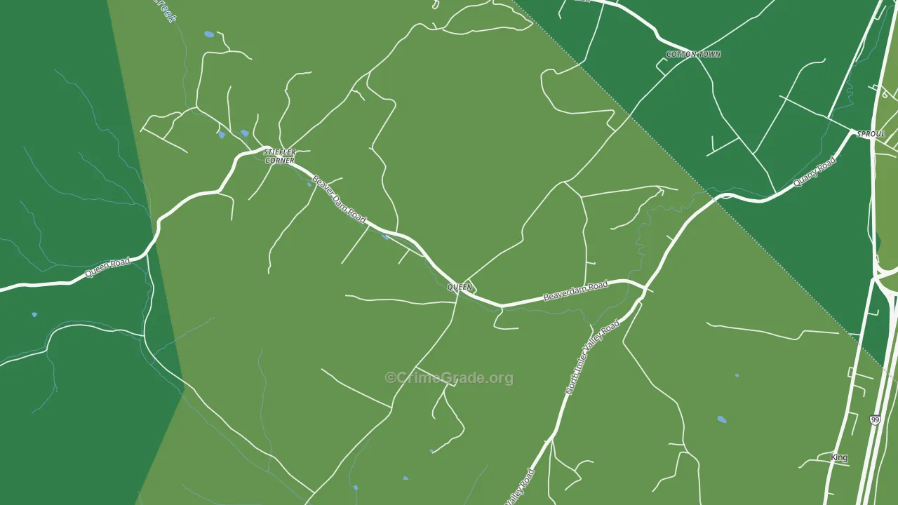 16670, PA Map of Vehicle Theft Rates