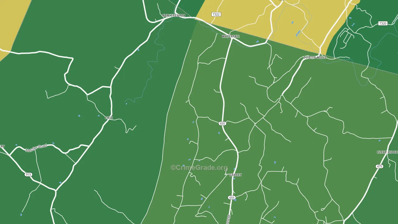 16689, PA Map of Vehicle Theft Rates