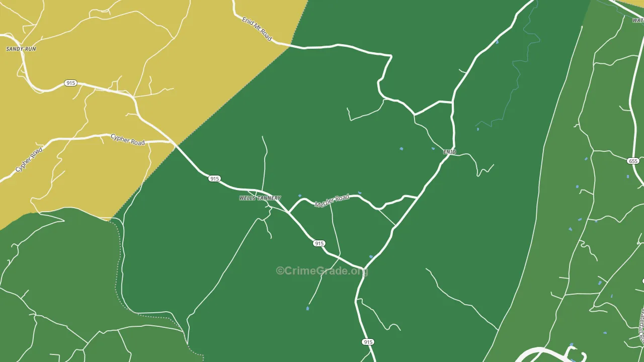 16691, PA Map of Vehicle Theft Rates