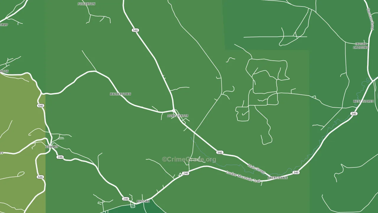 16729, PA Map of Vehicle Theft Rates