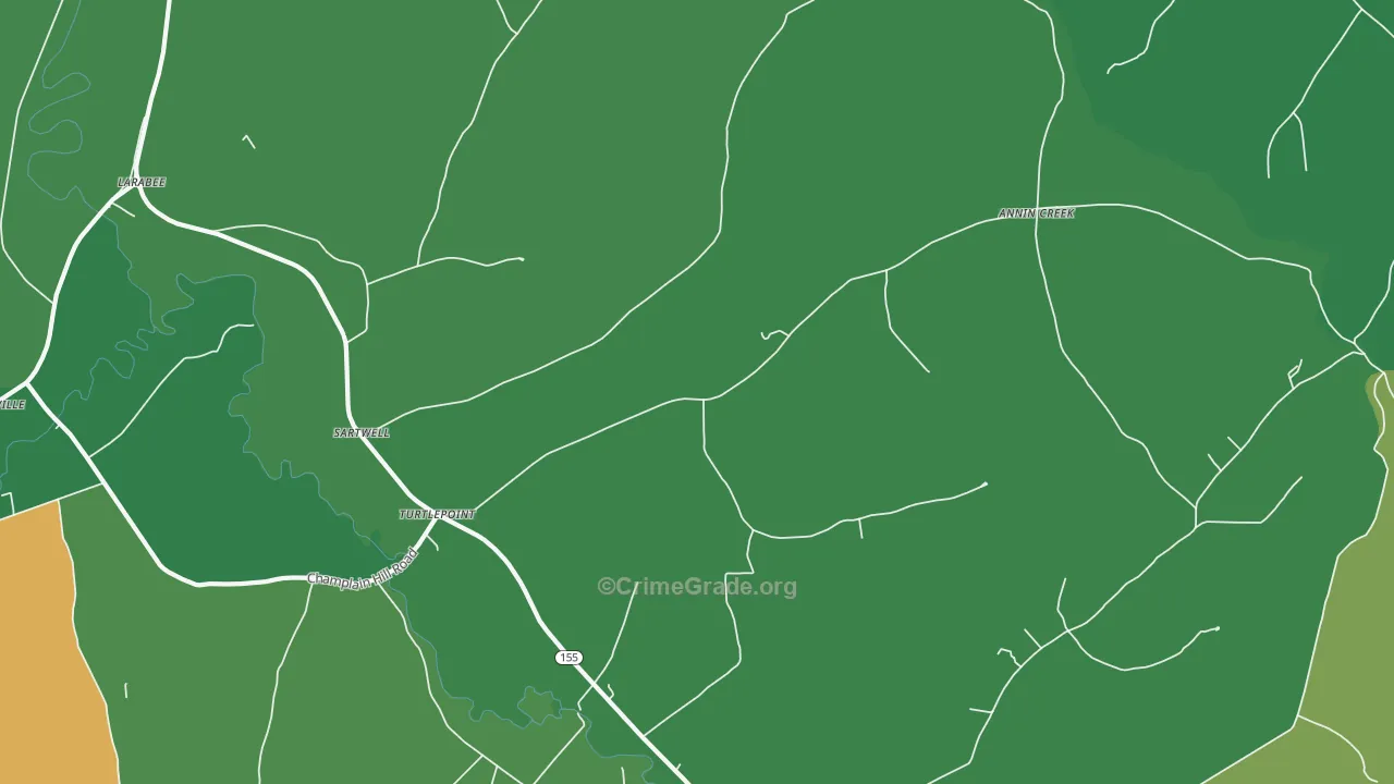 16750, PA Map of Vehicle Theft Rates