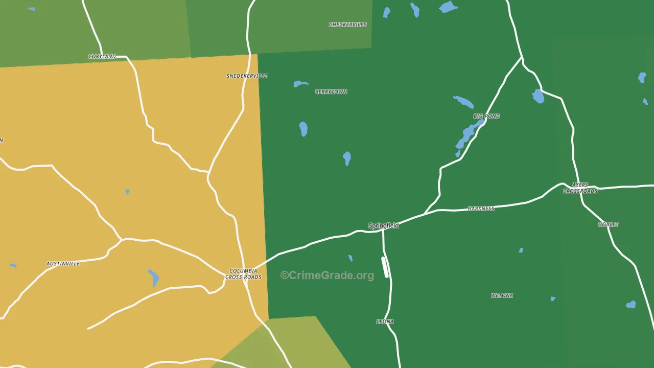 16914, PA Map of Vehicle Theft Rates