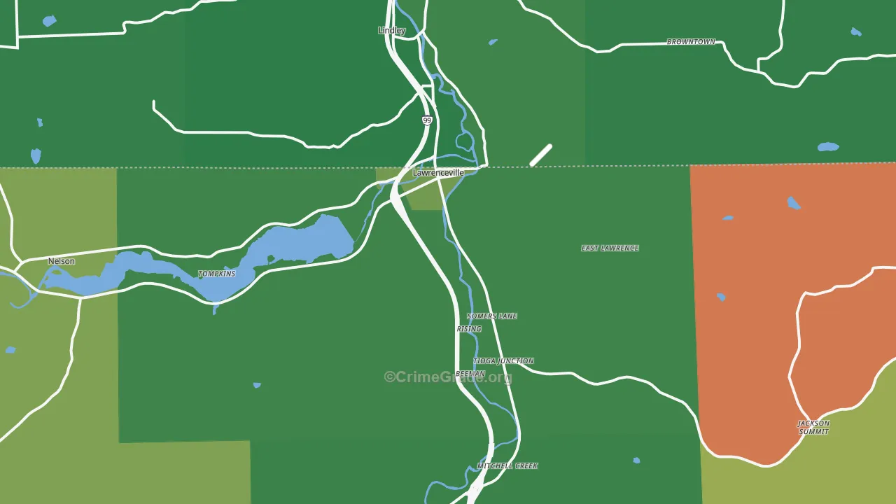 16929, PA Map of Vehicle Theft Rates