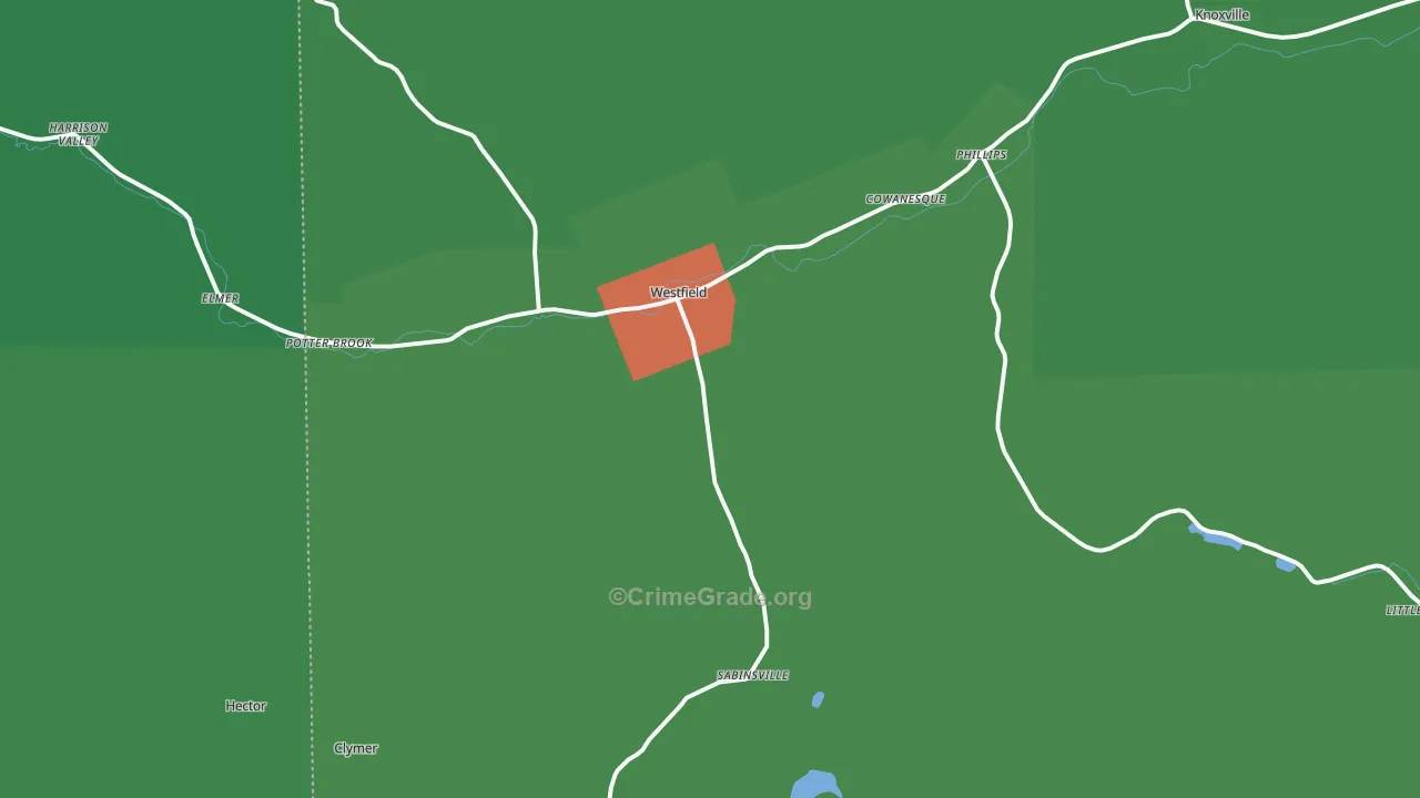 16950, PA Map of Vehicle Theft Rates
