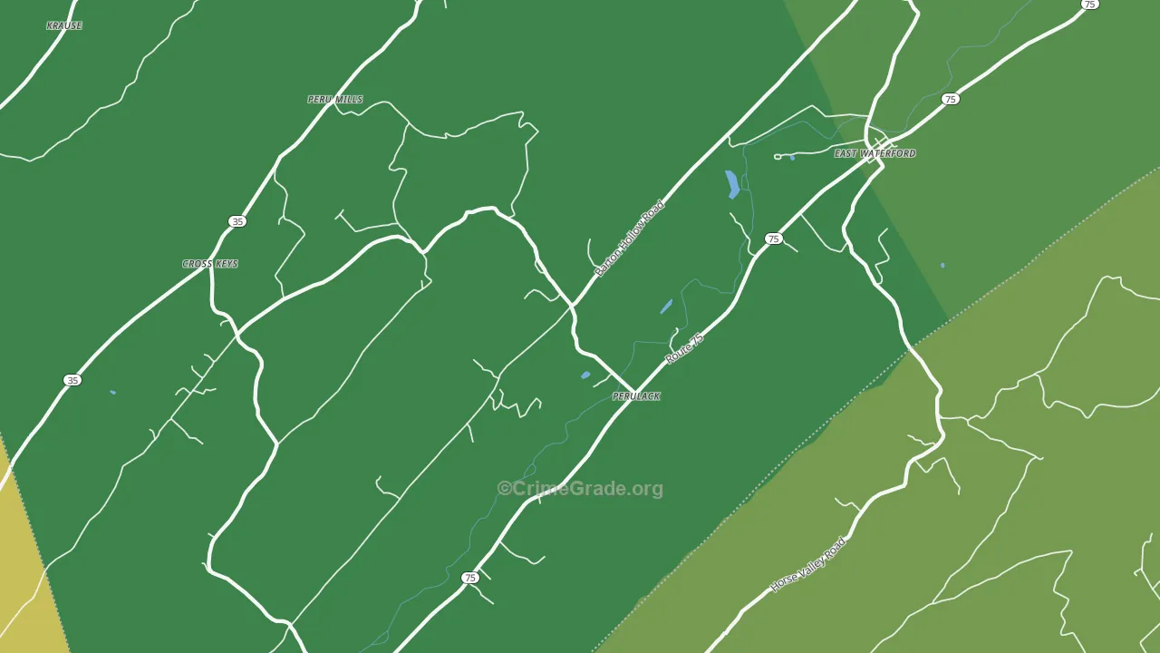 17021, PA Map of Vehicle Theft Rates