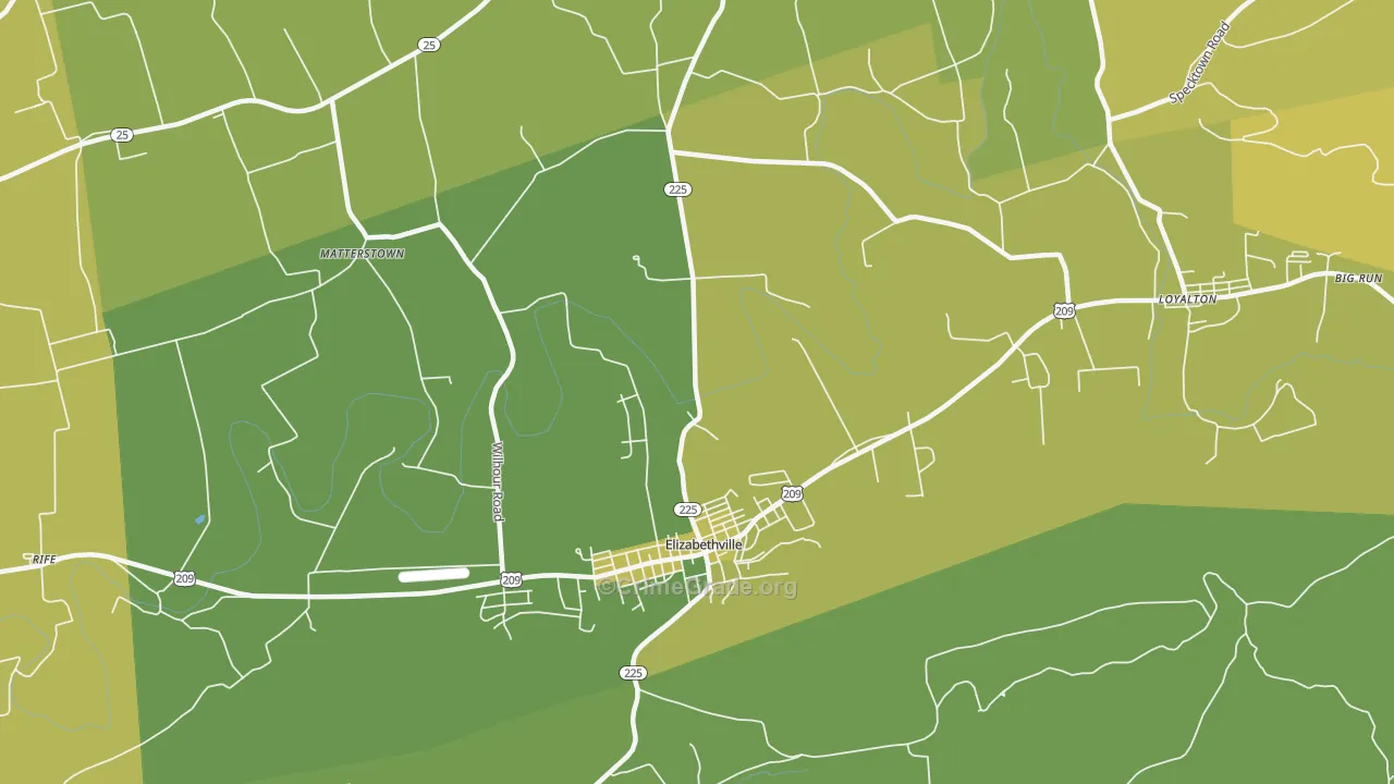 17023, PA Map of Vehicle Theft Rates