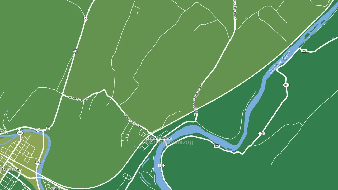 17075, PA Map of Vehicle Theft Rates