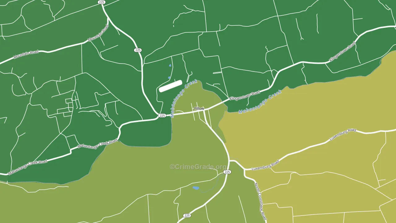 17080, PA Map of Vehicle Theft Rates