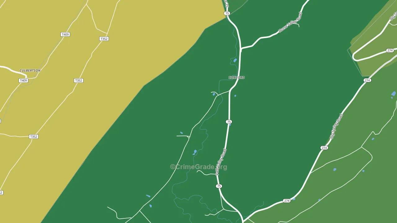 17217, PA Map of Vehicle Theft Rates