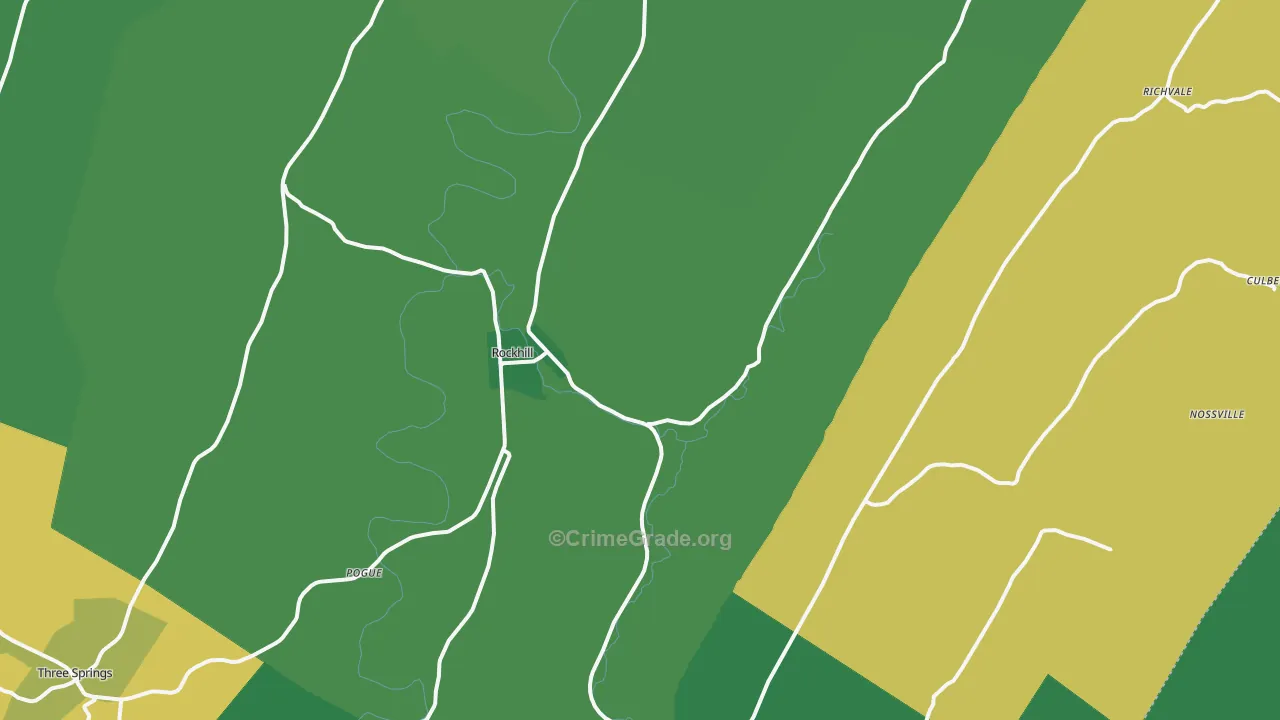 17243, PA Map of Vehicle Theft Rates