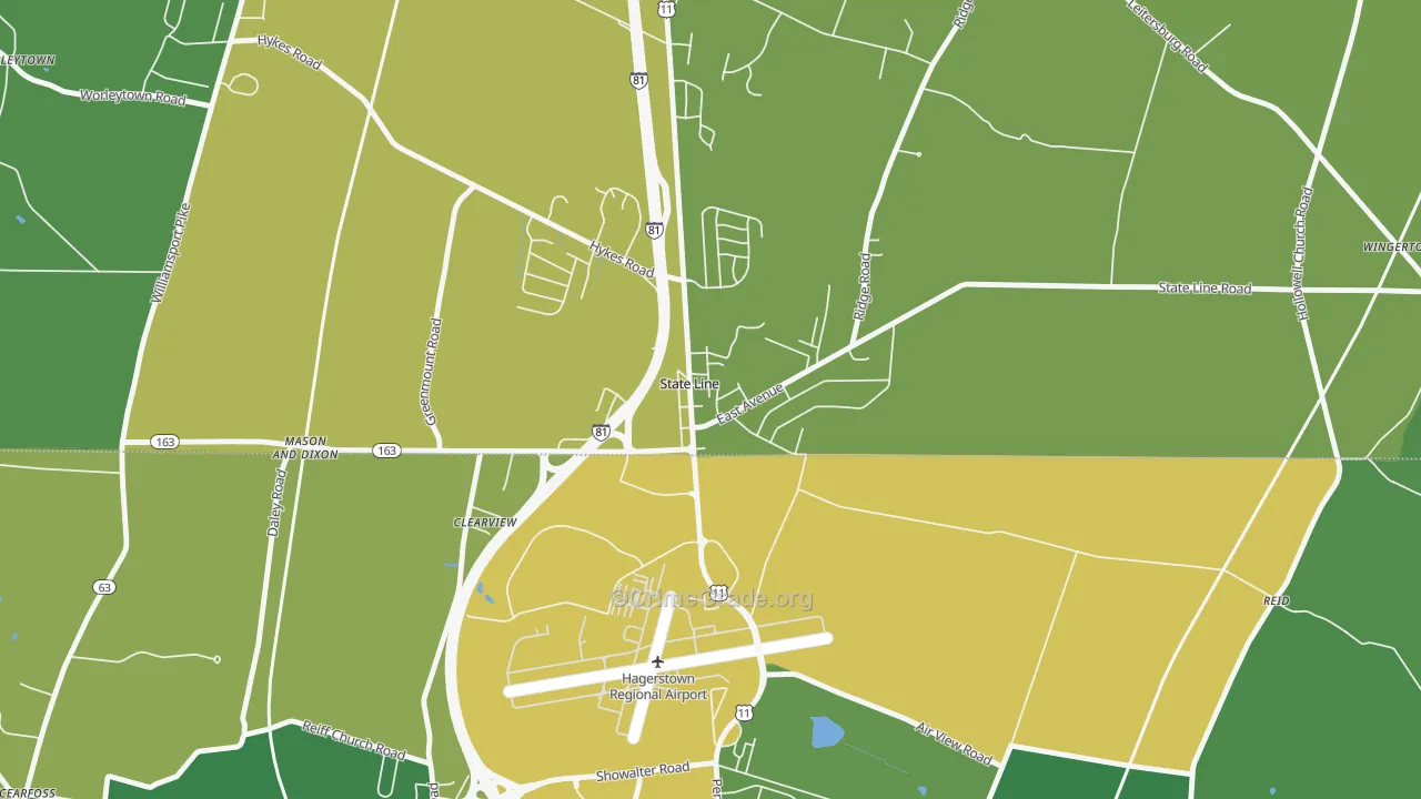 17263, PA Map of Vehicle Theft Rates