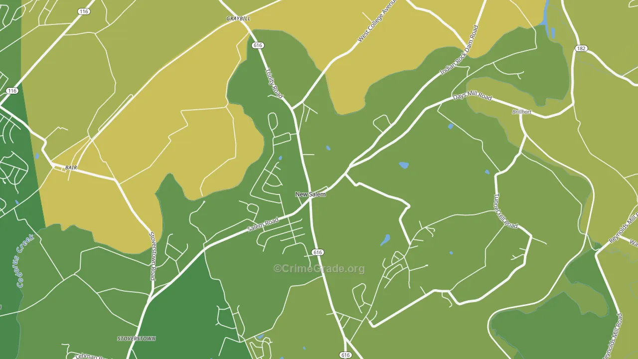 17371, PA Map of Vehicle Theft Rates
