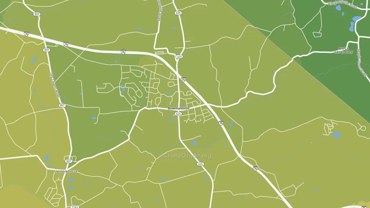 17507, PA Map of Vehicle Theft Rates