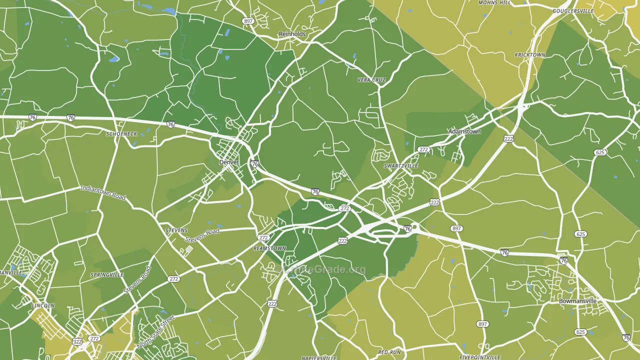 17517, PA Map of Vehicle Theft Rates