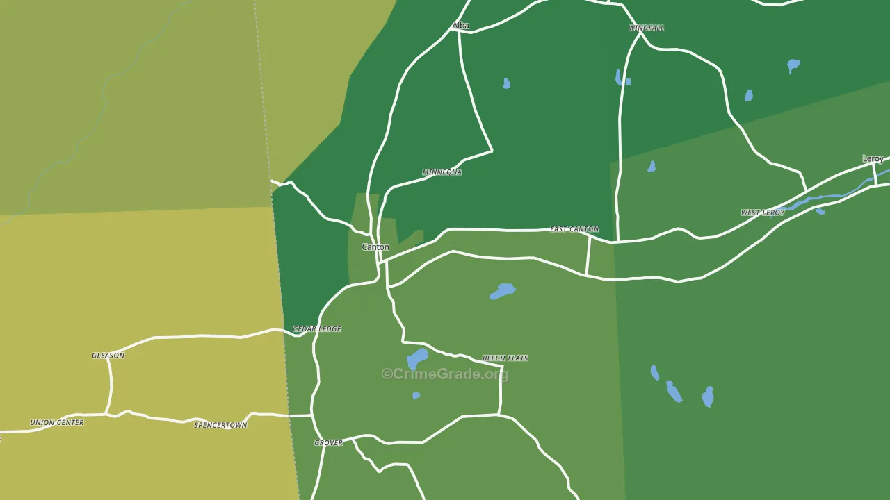 17724, PA Map of Vehicle Theft Rates