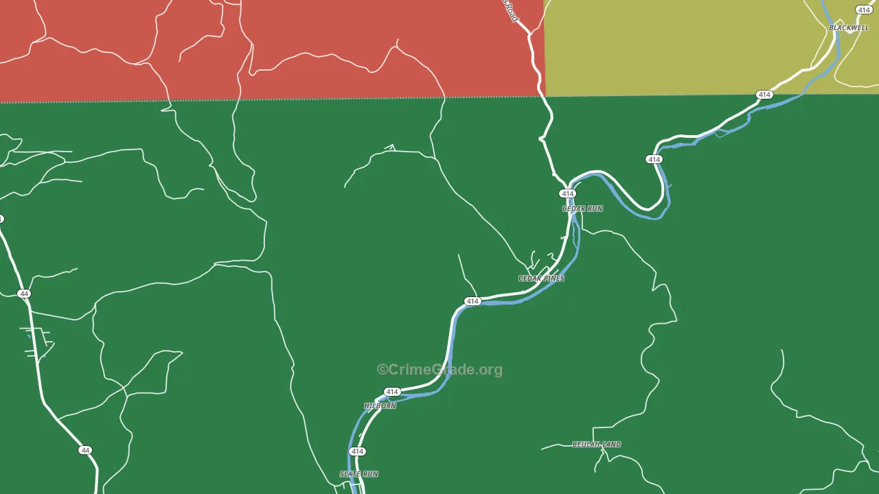17727, PA Map of Vehicle Theft Rates