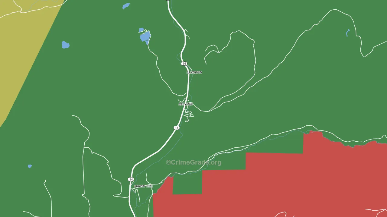 17763, PA Map of Vehicle Theft Rates