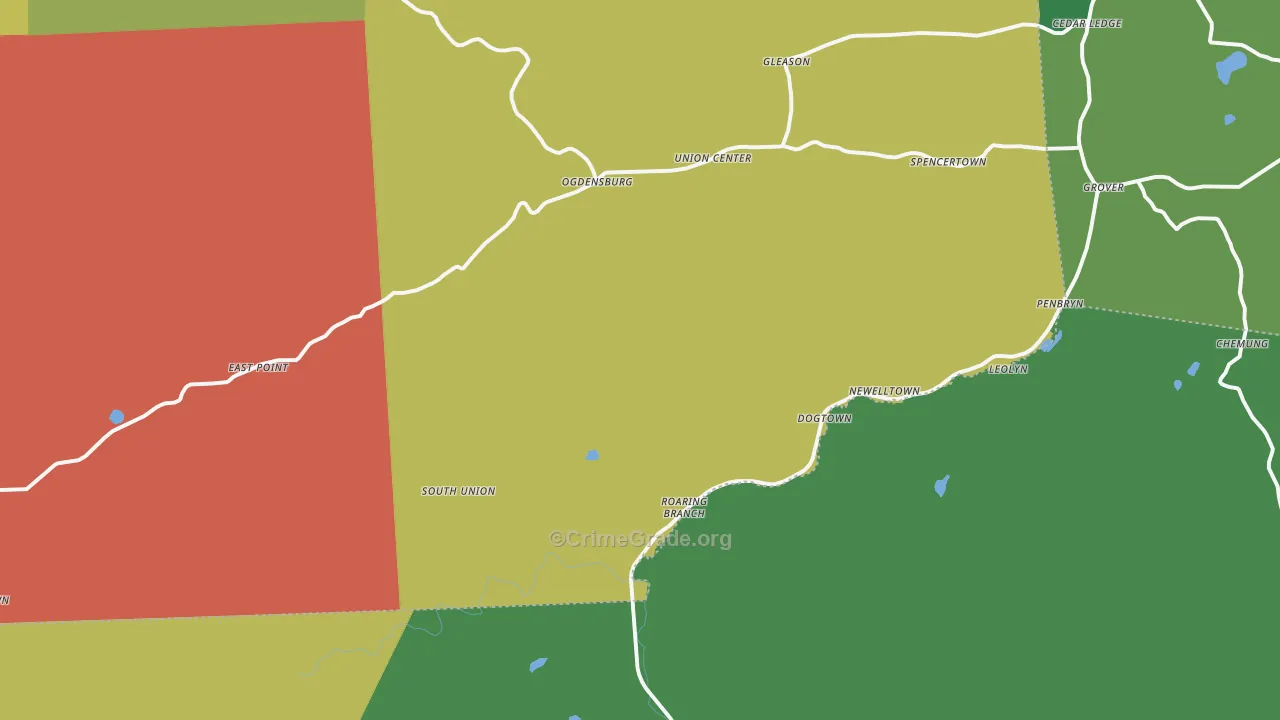 17765, PA Map of Vehicle Theft Rates