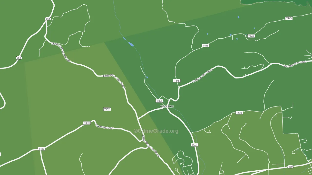 17779, PA Map of Vehicle Theft Rates