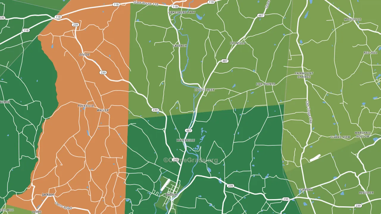 17814, PA Map of Vehicle Theft Rates