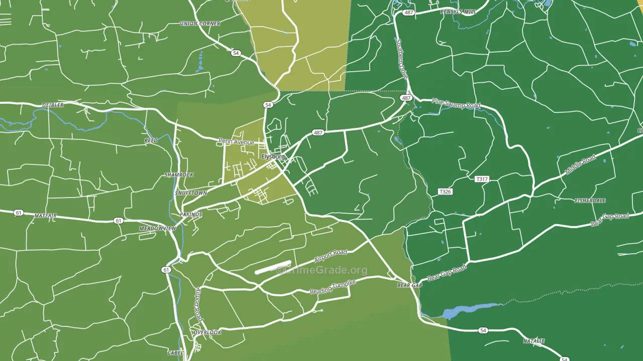 17824, PA Map of Vehicle Theft Rates