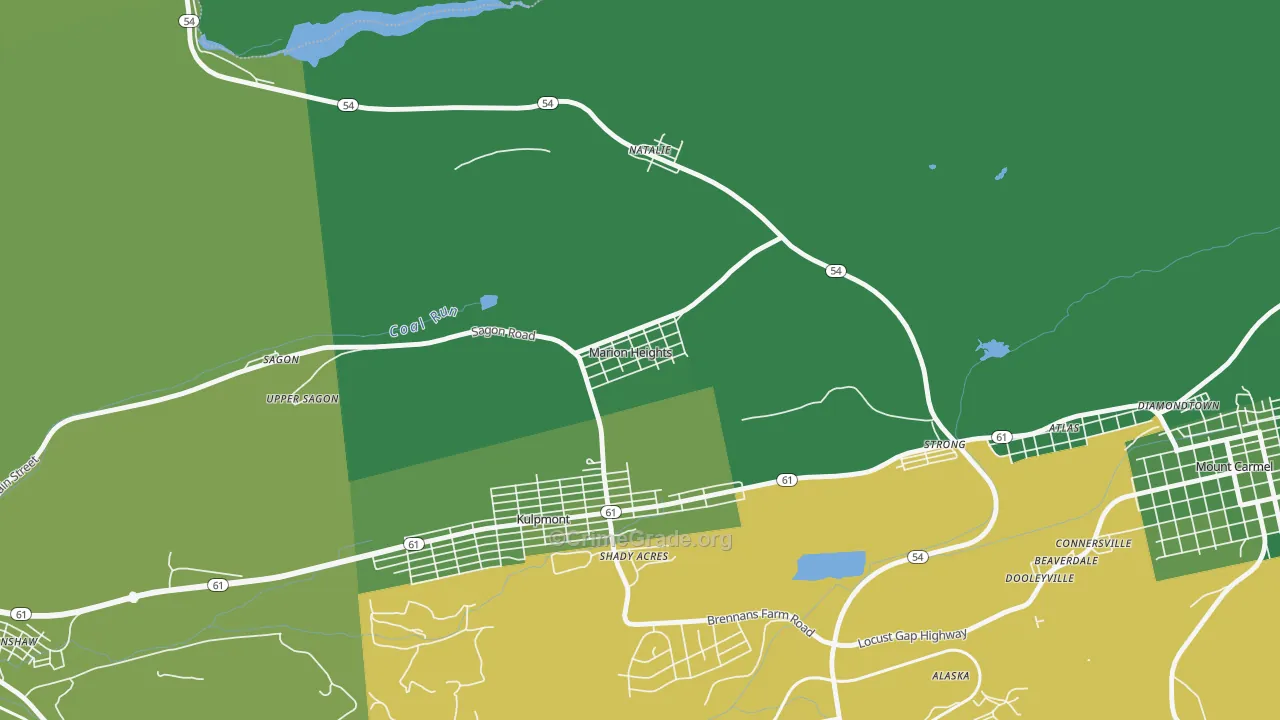 17832, PA Map of Vehicle Theft Rates