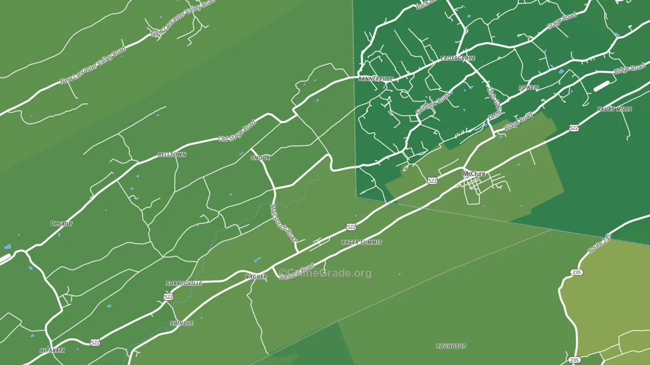 17841, PA Map of Vehicle Theft Rates