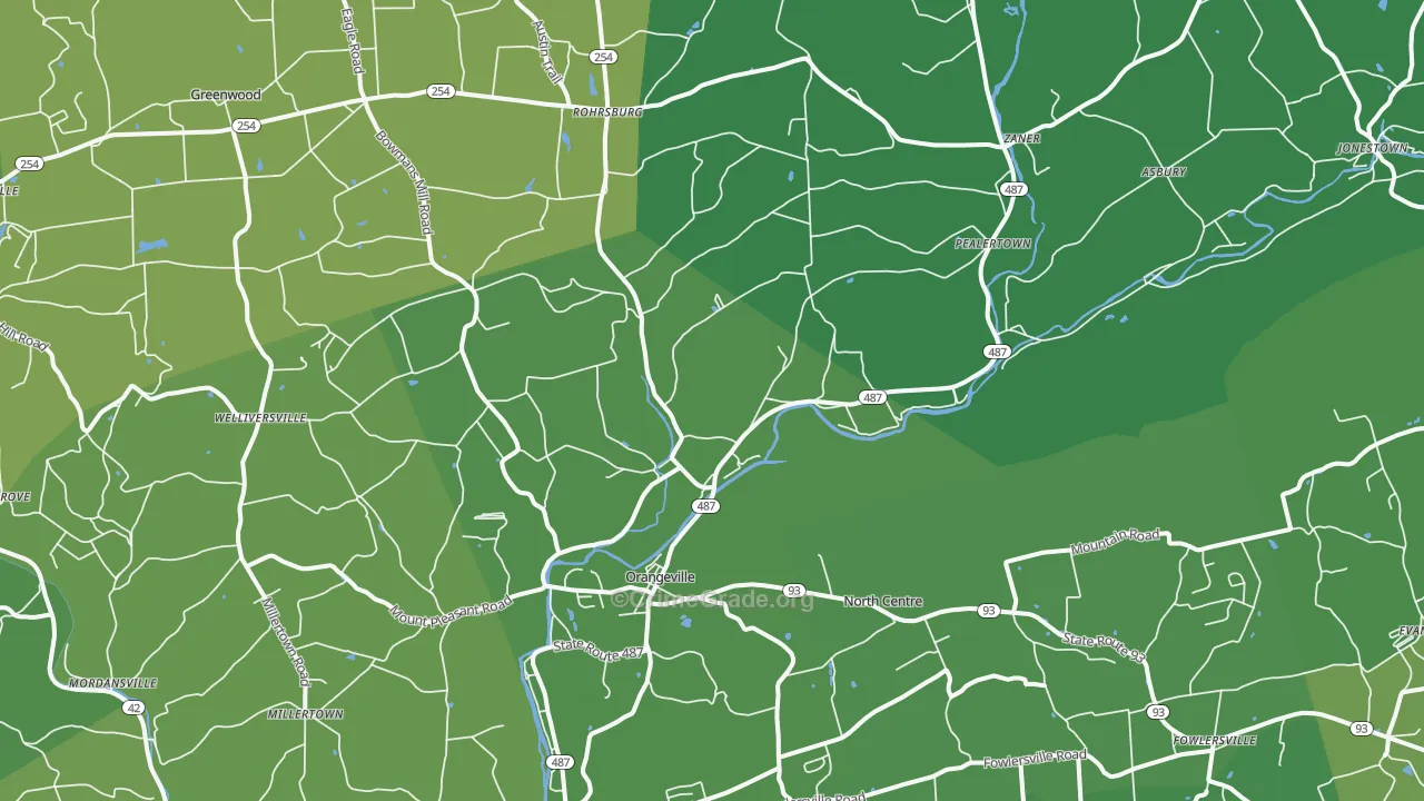 17859, PA Map of Vehicle Theft Rates