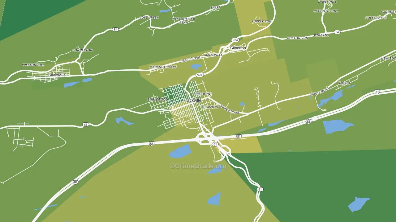 17931, PA Map of Vehicle Theft Rates