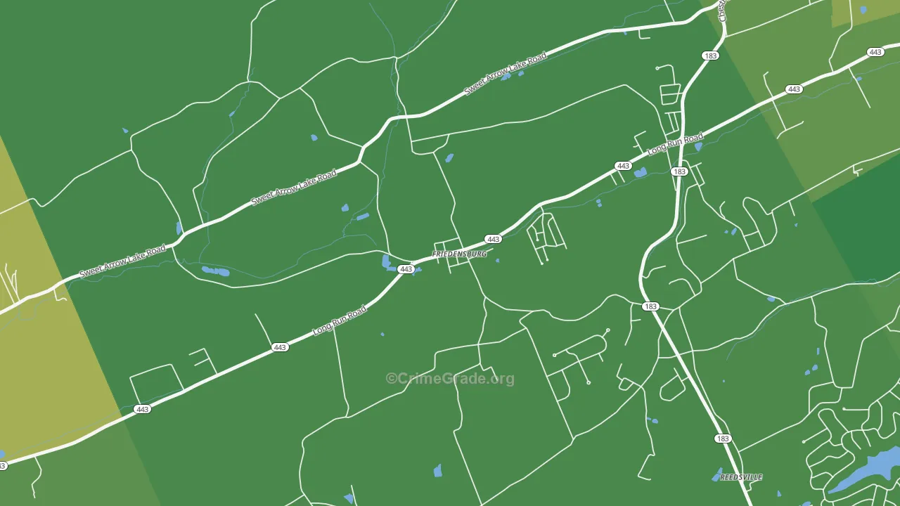 17933, PA Map of Vehicle Theft Rates