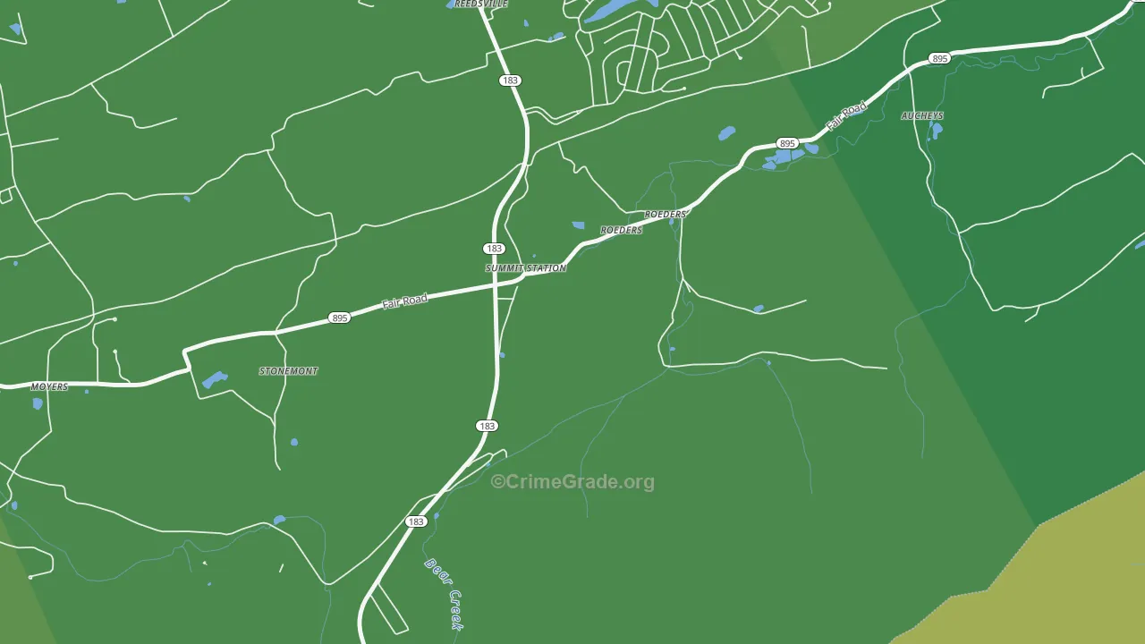 17979, PA Map of Vehicle Theft Rates