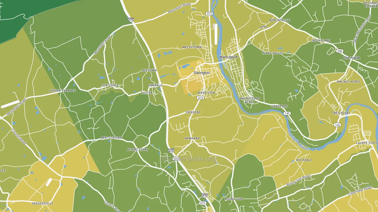 18080, PA Map of Vehicle Theft Rates
