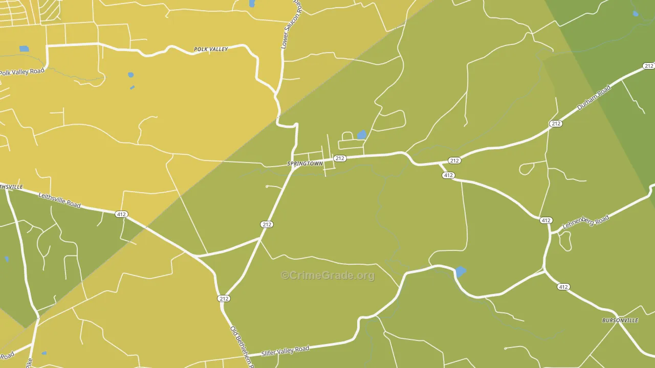 18081, PA Map of Vehicle Theft Rates