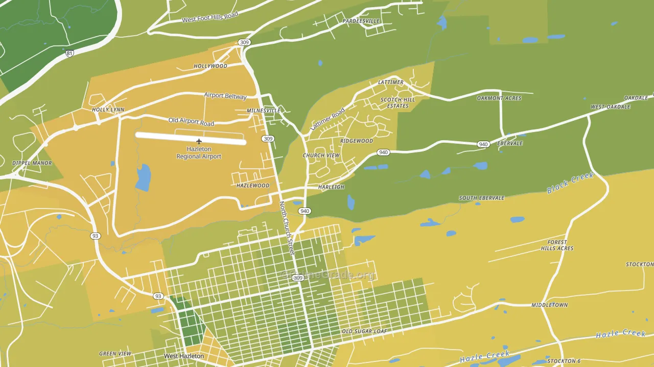 18225, PA Map of Vehicle Theft Rates