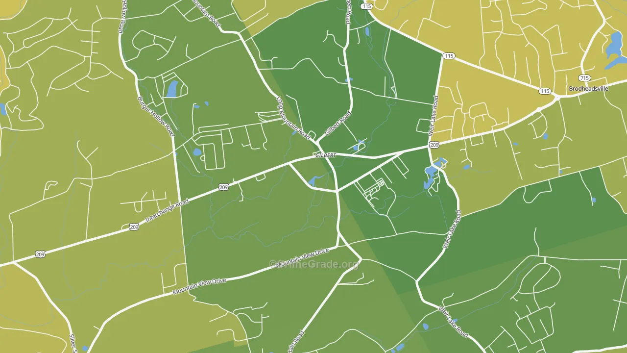18331, PA Map of Vehicle Theft Rates
