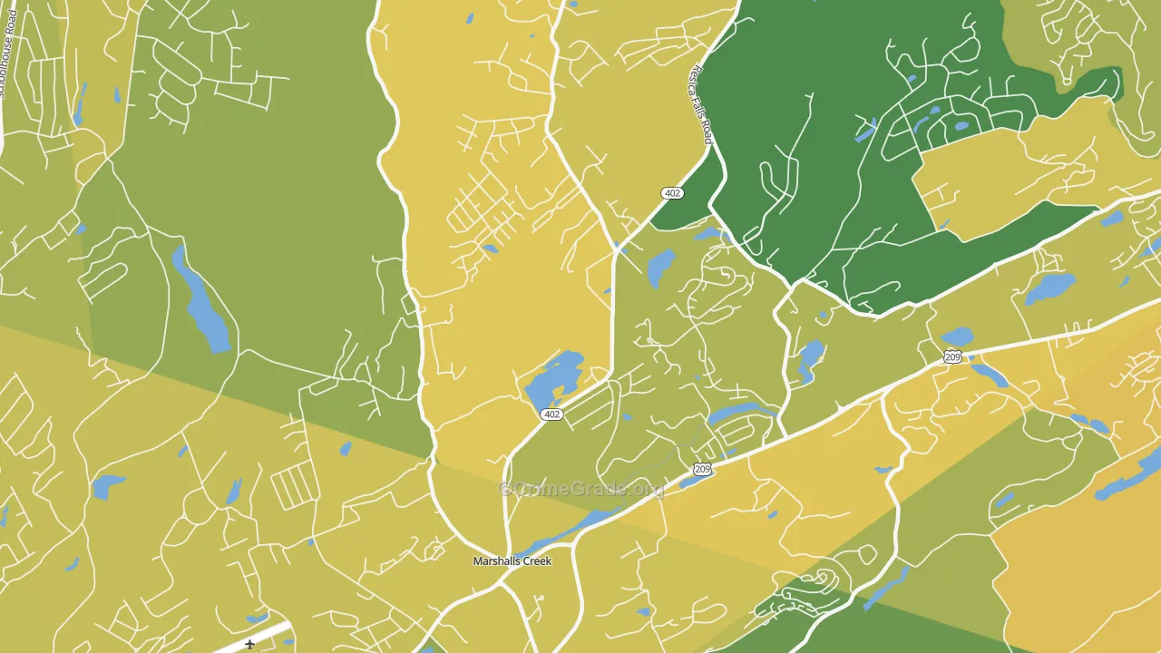 18335, PA Map of Vehicle Theft Rates