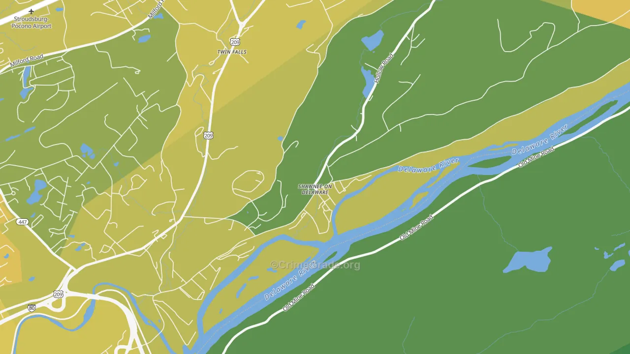 18356, PA Map of Vehicle Theft Rates