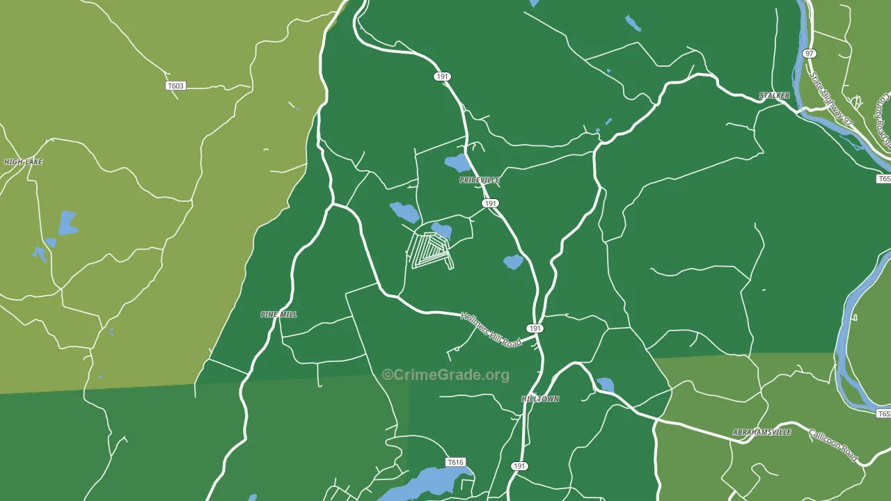 18417, PA Map of Vehicle Theft Rates